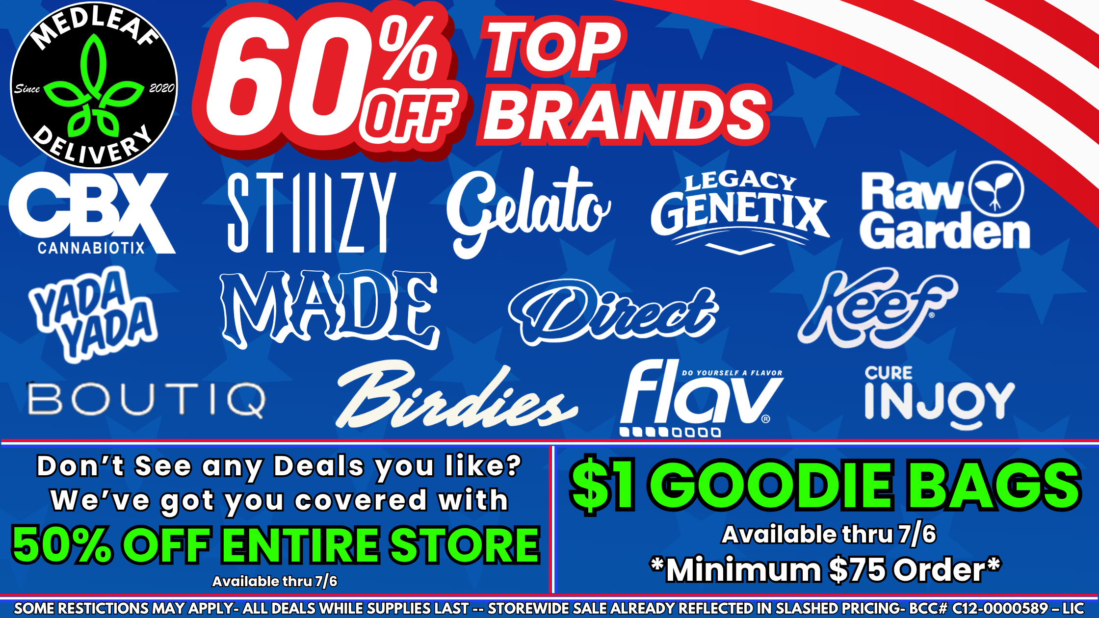 4th Of July Sale promotion at Medleaf